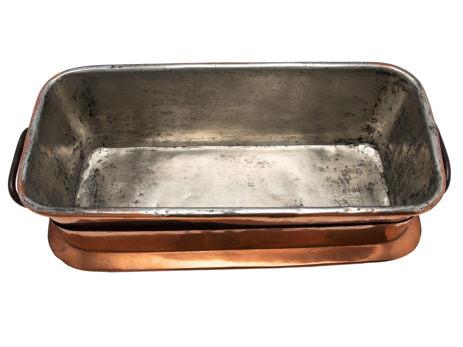 A French Copper Roasting Pan with Cover
