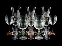 A Collection of Glass Stemware