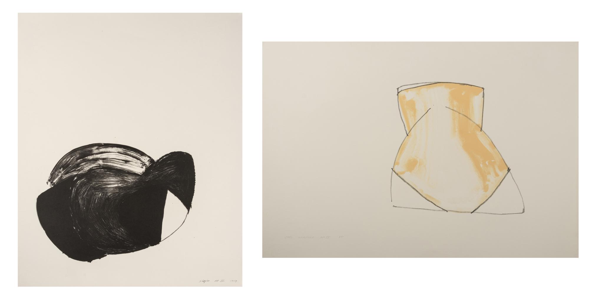A Pair of Prints ( Untitled (Naples Yellow) and Untitled )