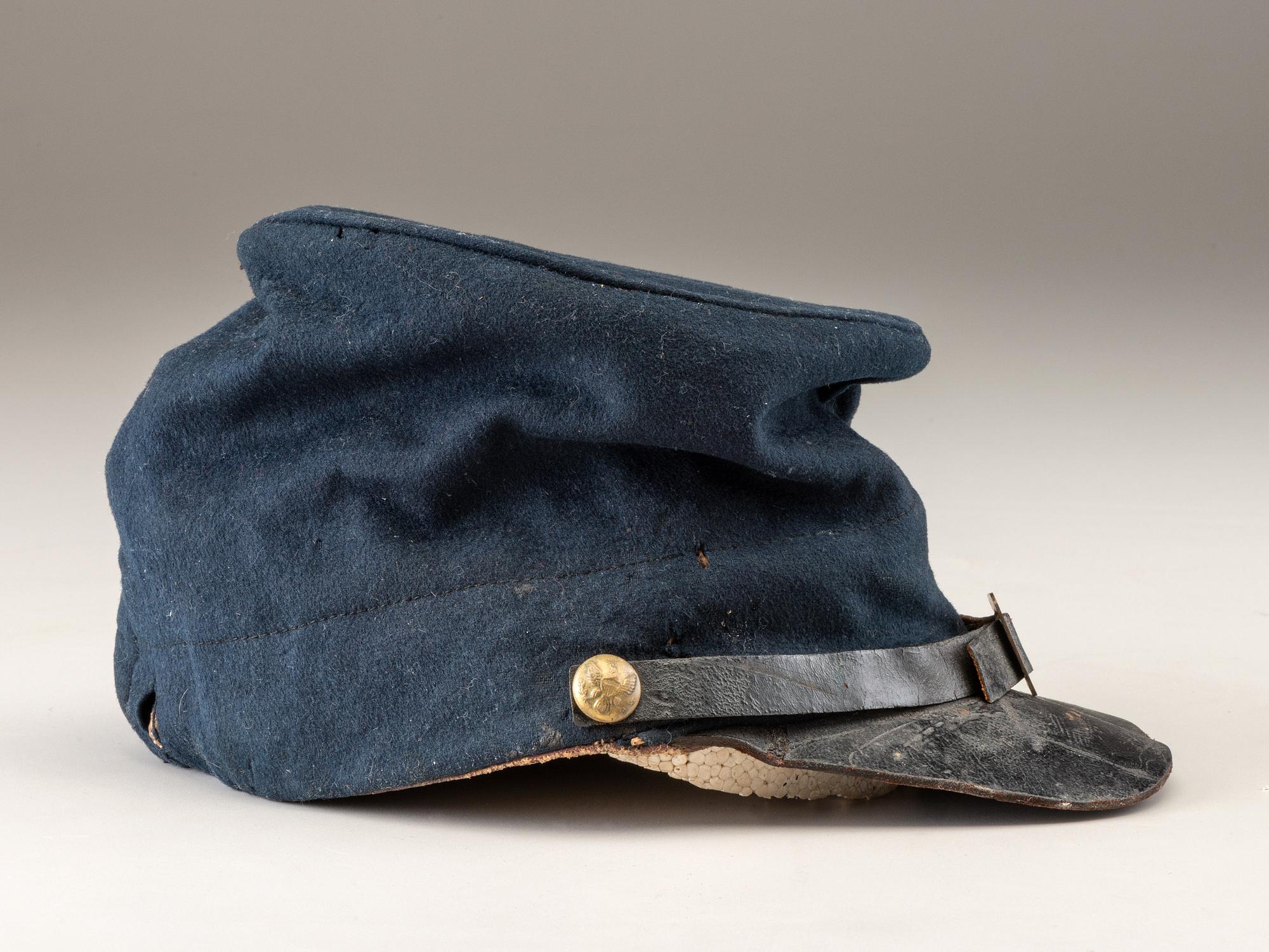[CIVIL WAR]. Standard 1858 forage cap, with manufacturer's label.