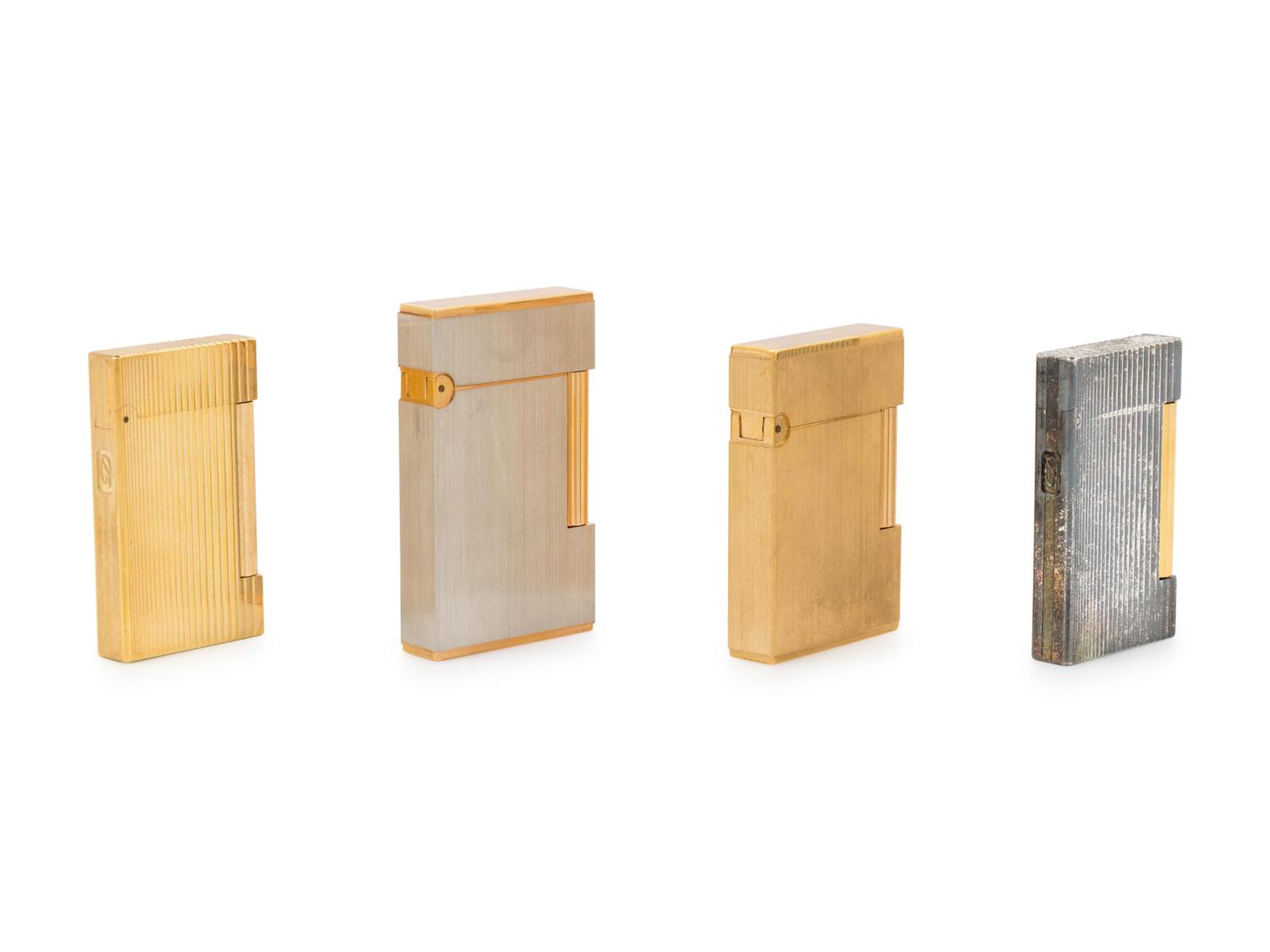 Four S.T. Dupont Lighters