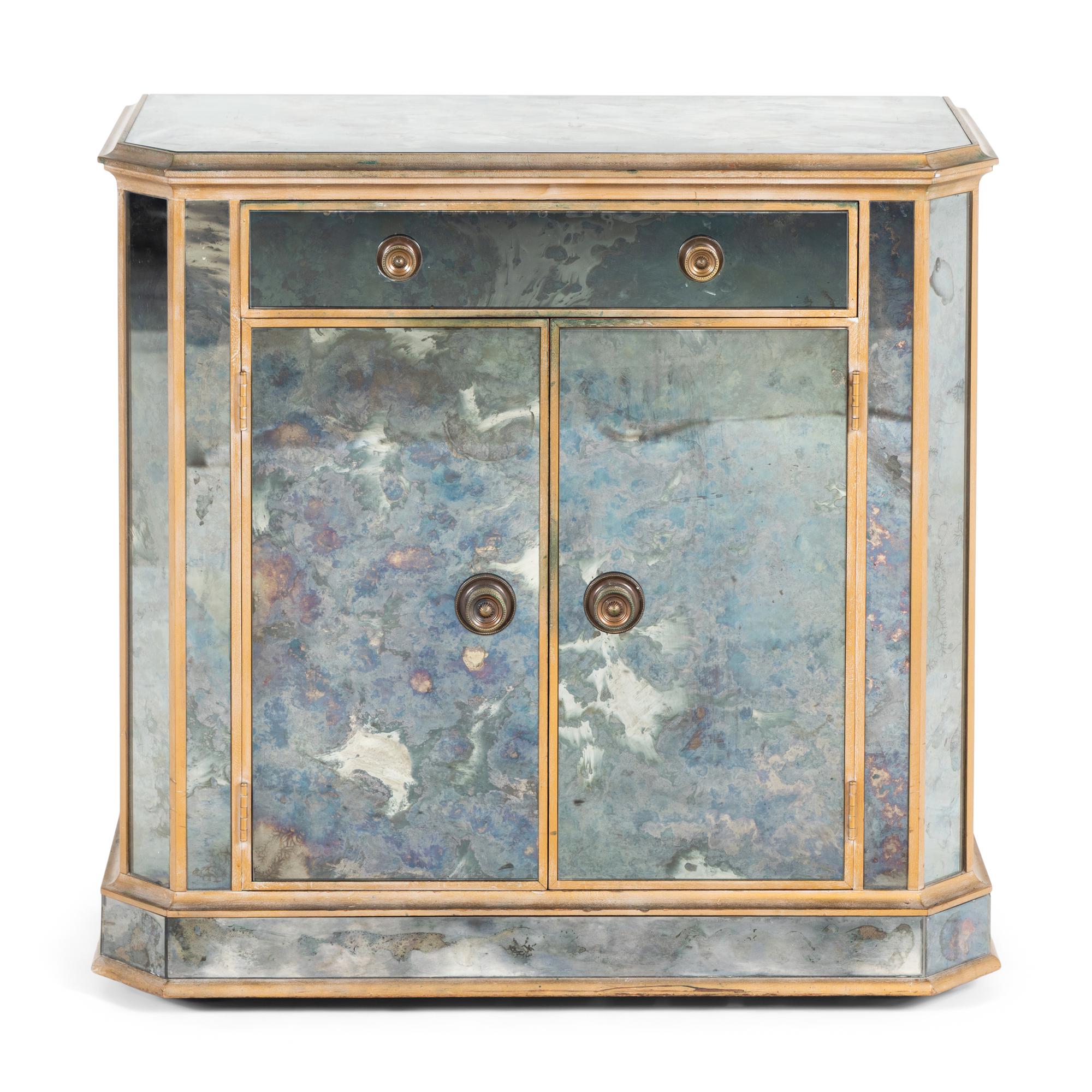 A Contemporary Mirrored Cabinet