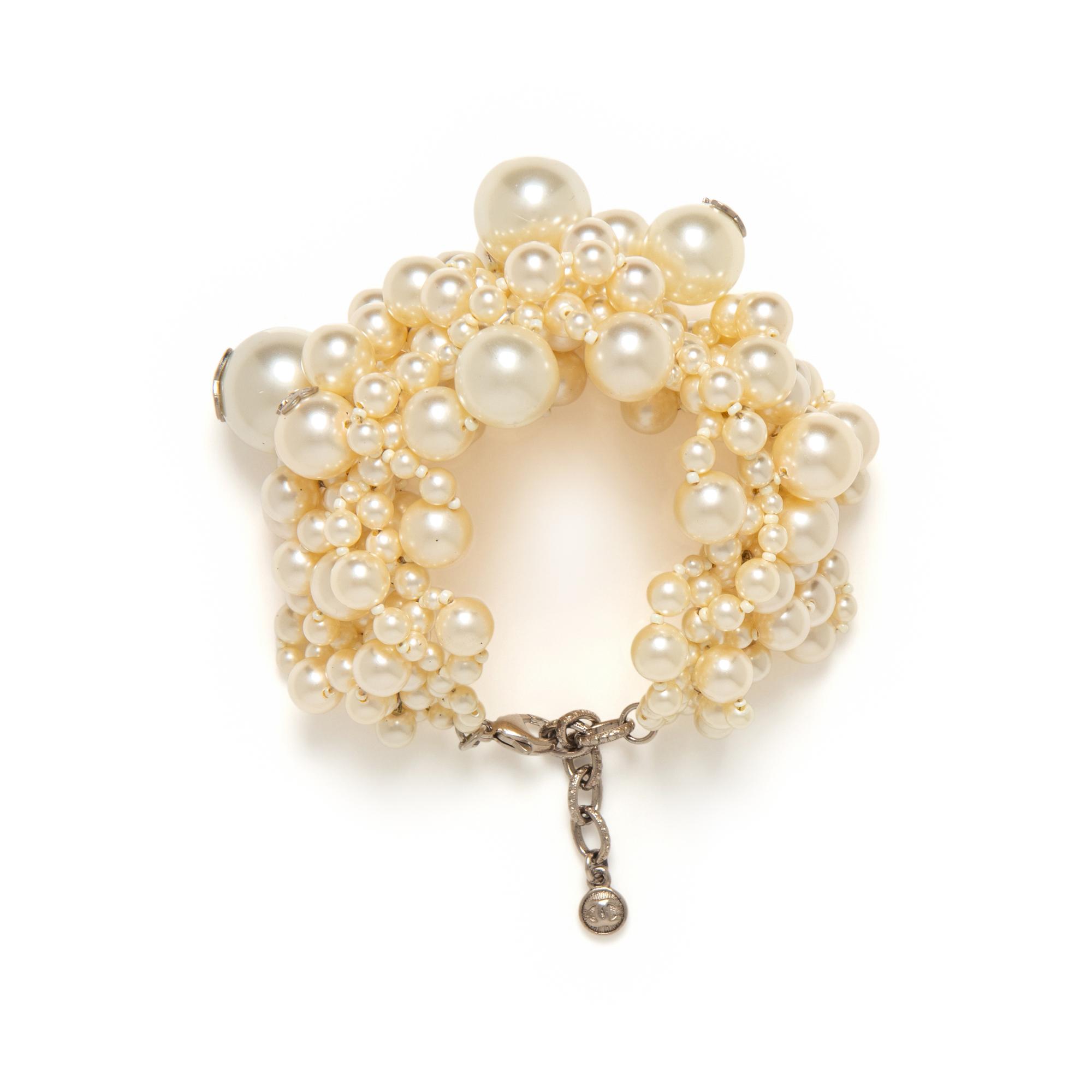 Chanel, Stacked Gripoix Pearl Bracelet