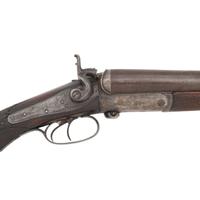 William Moore & Co. Side Lever Coach Gun with Decorative Wells Fargo Markings