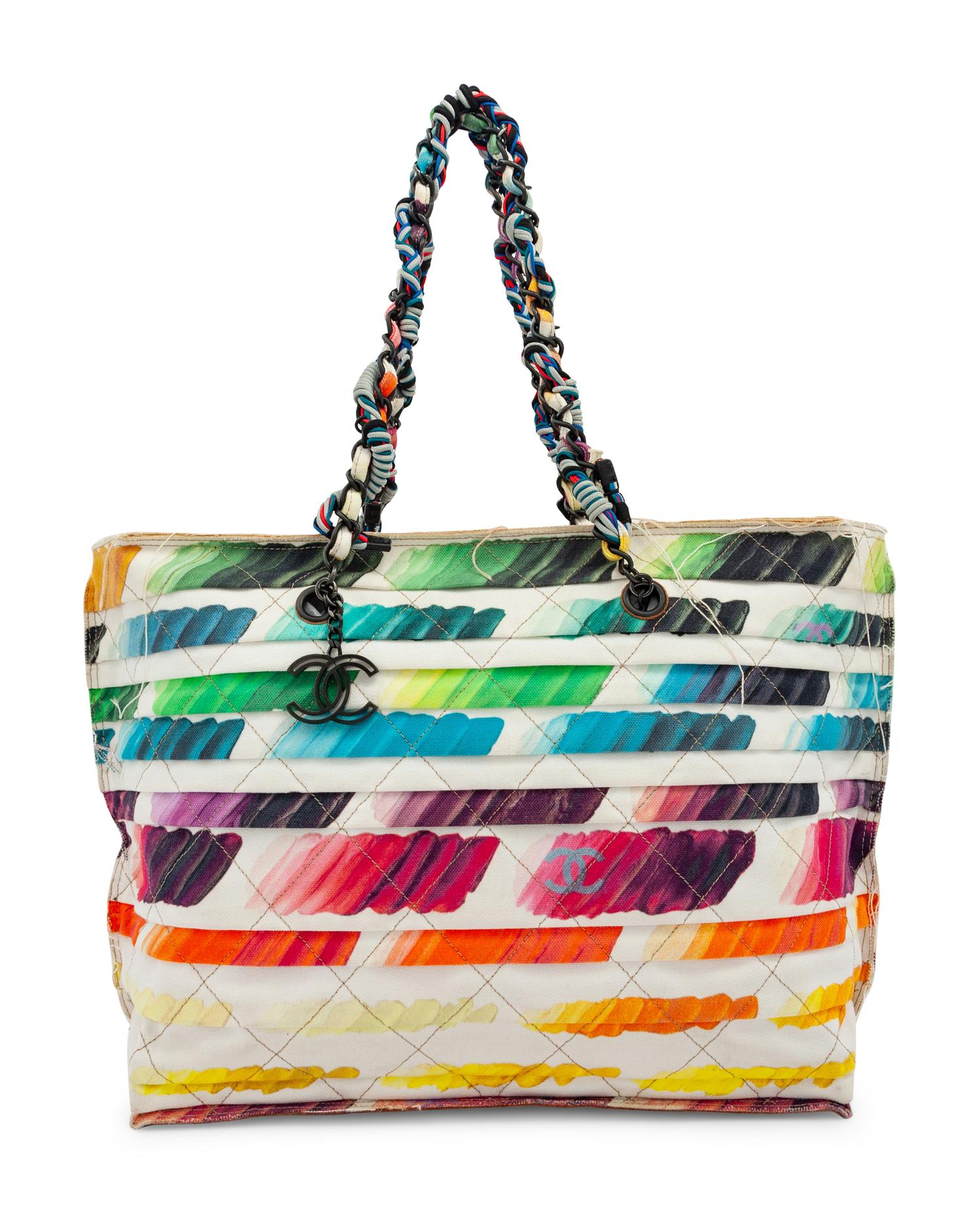 Chanel Multicolor Canvas Tote, 2014