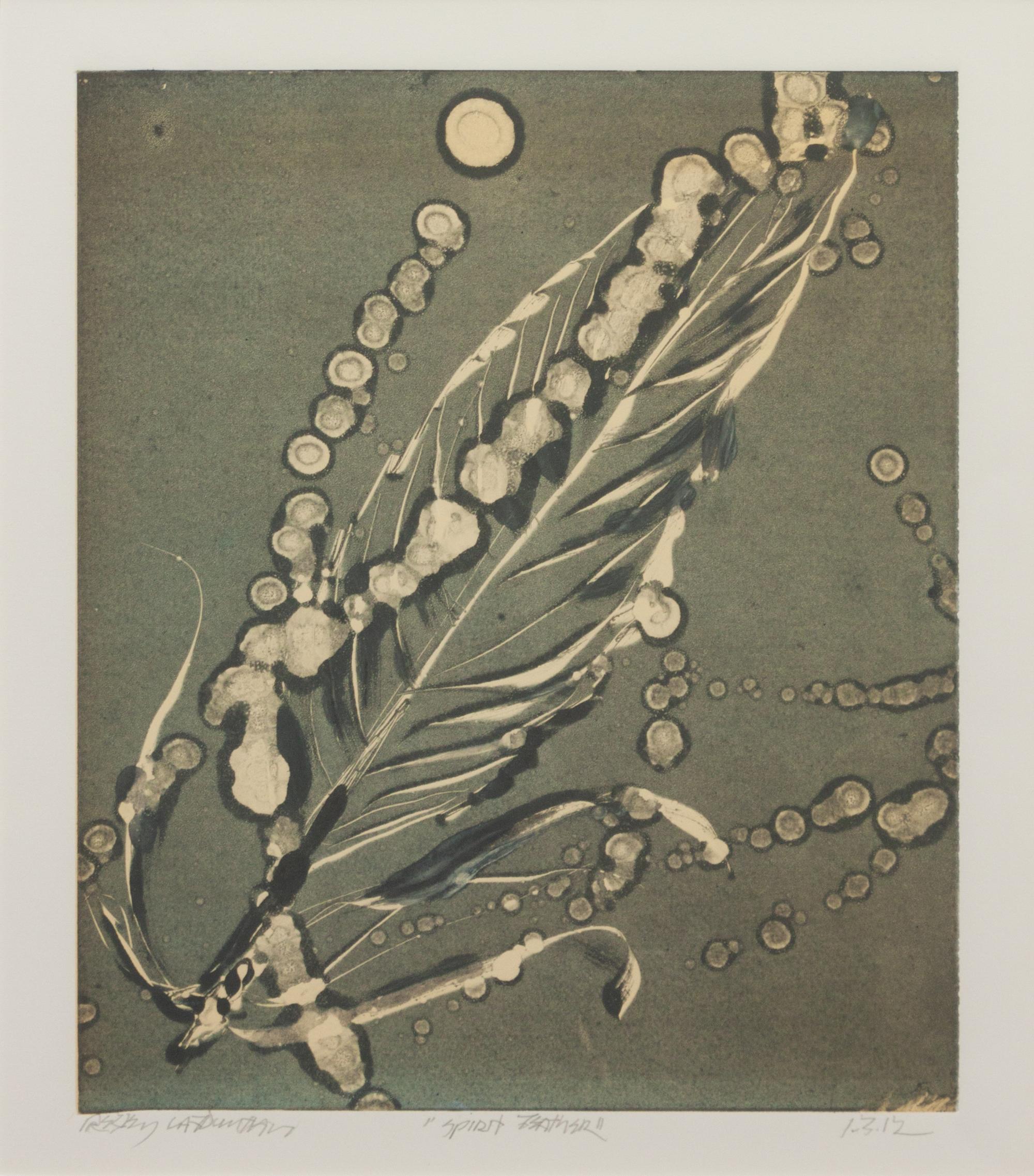 Three Works: Buffalo Warrior, 2012; Owl Scape, 2012; Spirit Feather , 2012