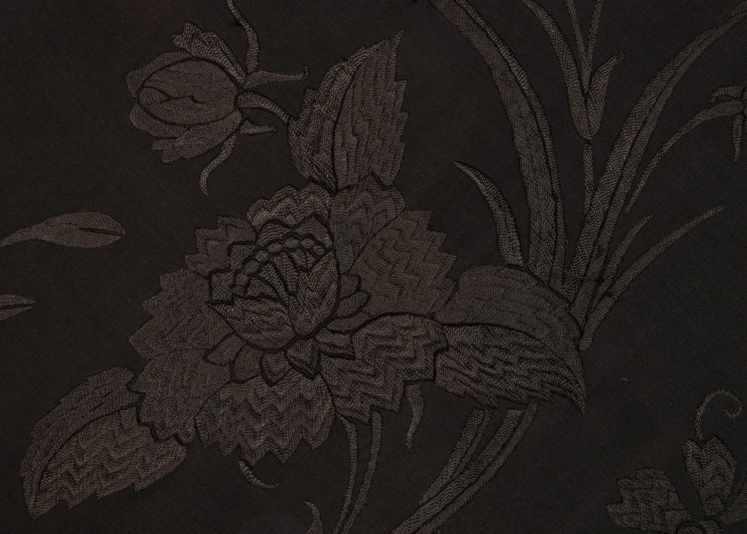 Two Embroidered Silk Shawls, 1910-30s — newer than I had hoped. I decided to take only two of the shawls as other were in poor condition.