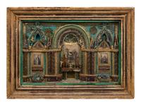 A Gilt Decorated Reliquary