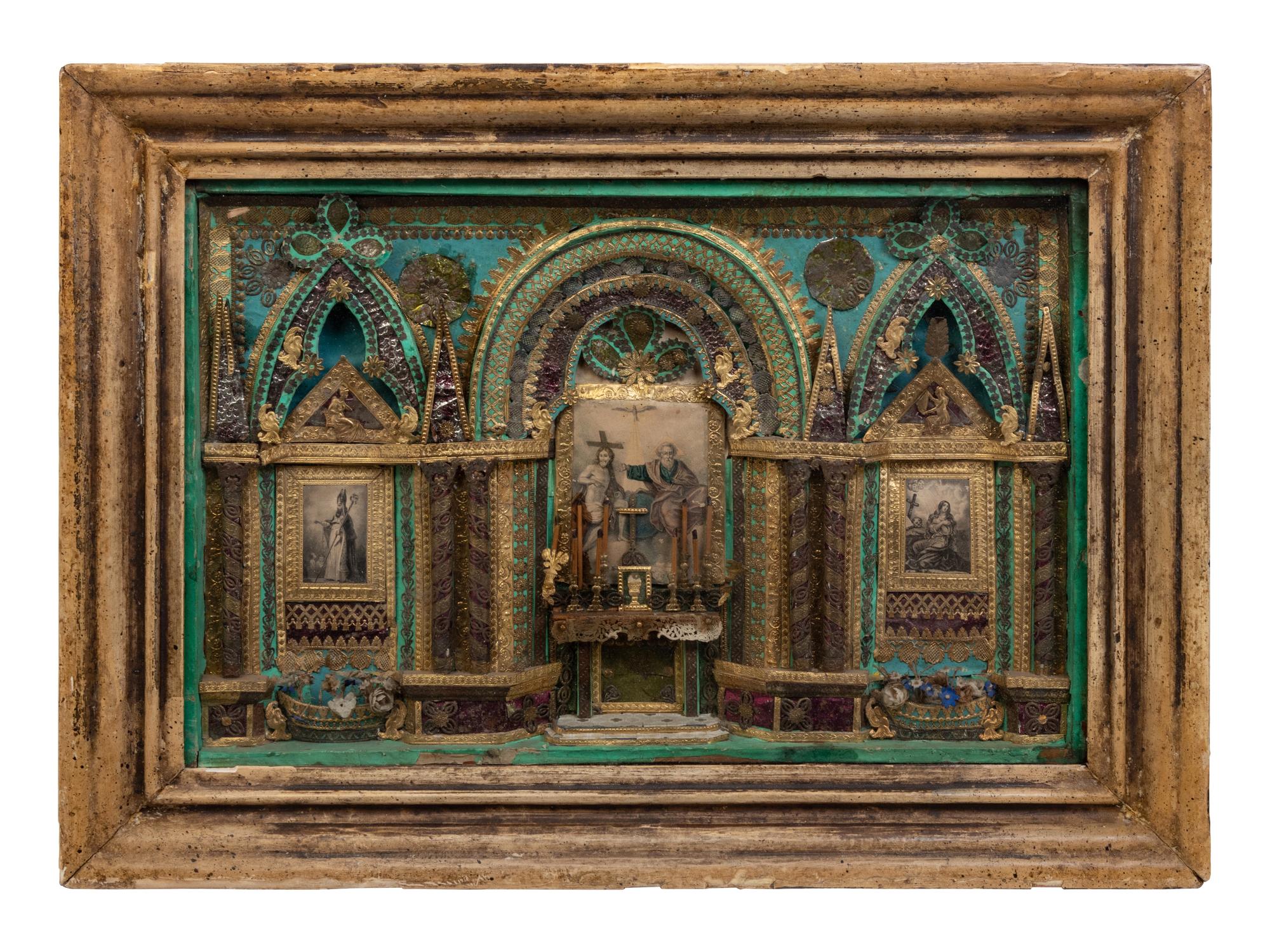 A Gilt Decorated Reliquary