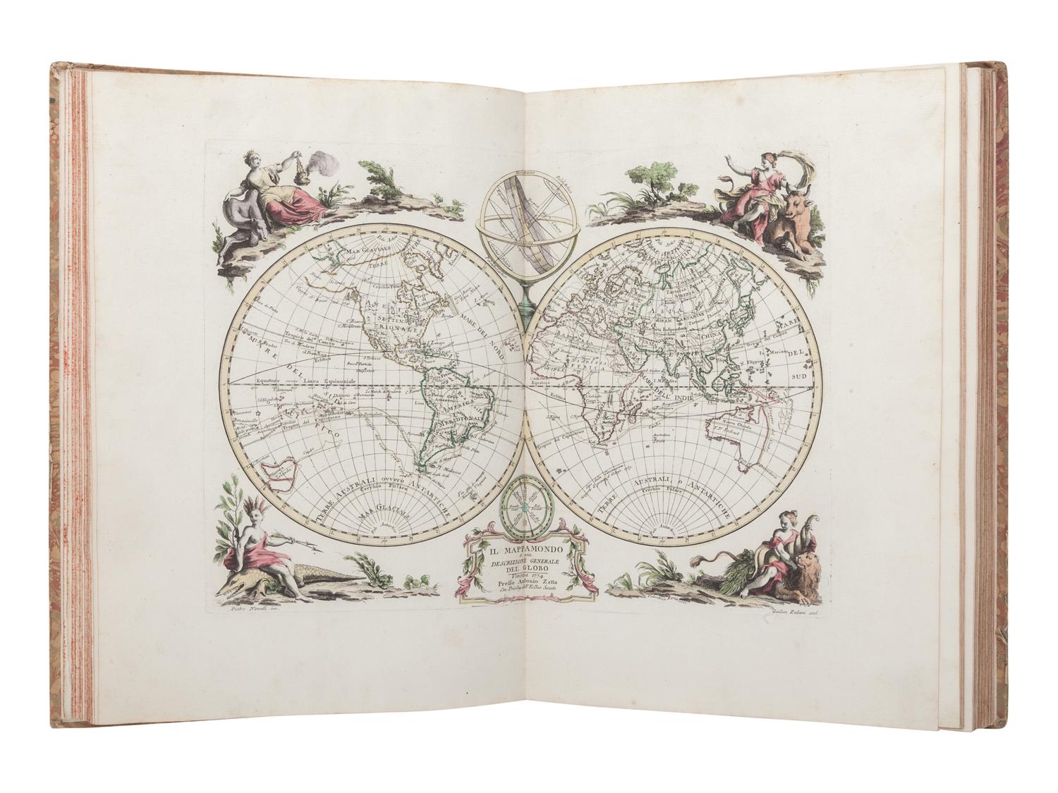 [MAPS & ATLASES]. ZATTA, Antonio (fl. 1757-97). Atlante Novissimo . Venice: Antonio Zatta, 1775-1785.