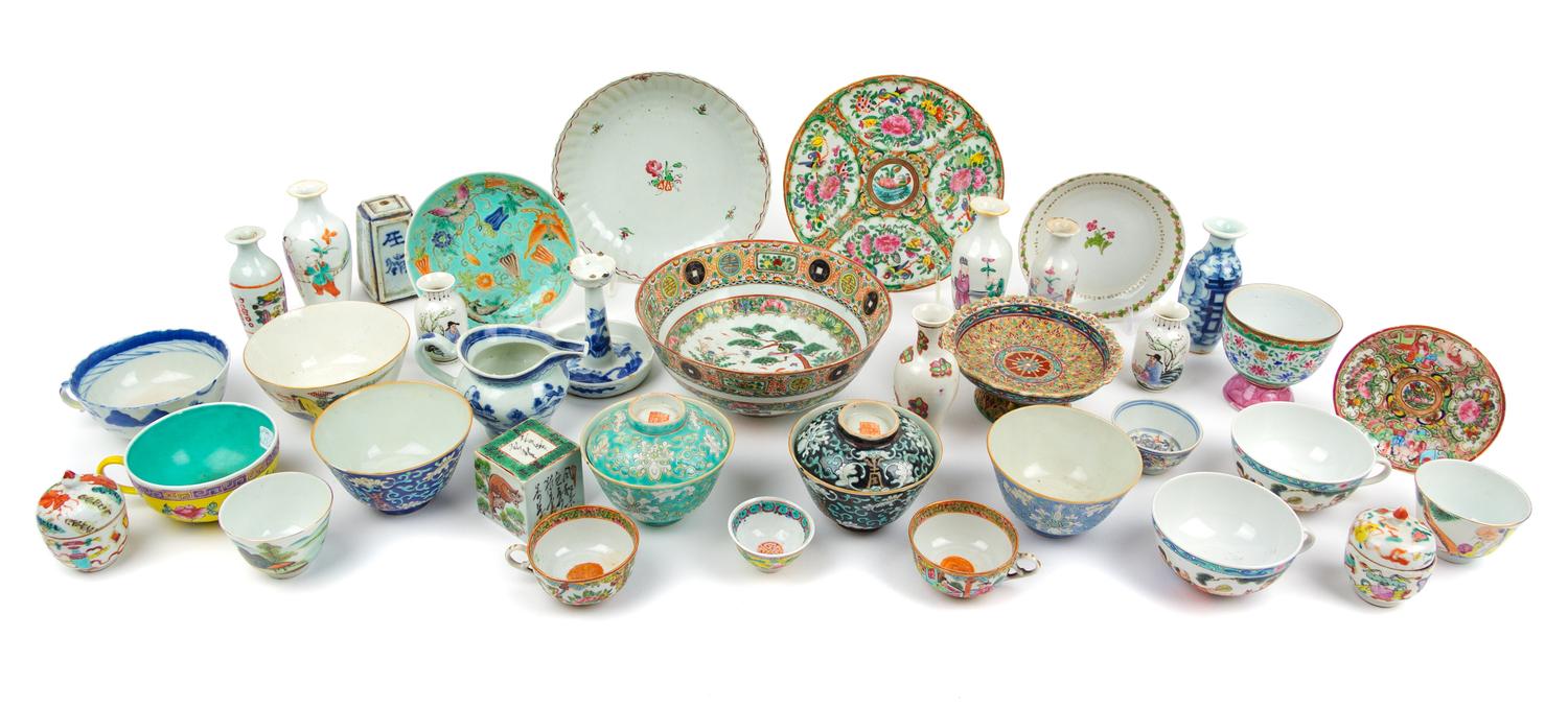 A Large Collection of Chinese and Japanese Porcelain Articles