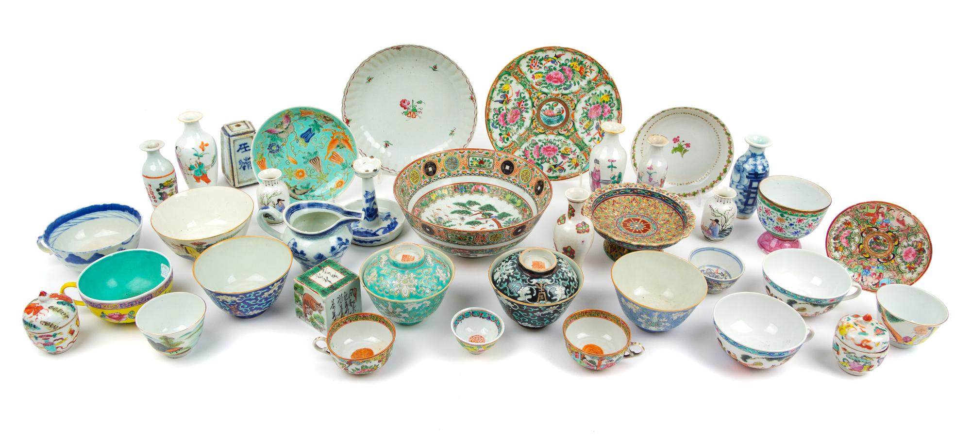 A Large Collection of Chinese and Japanese Porcelain Articles