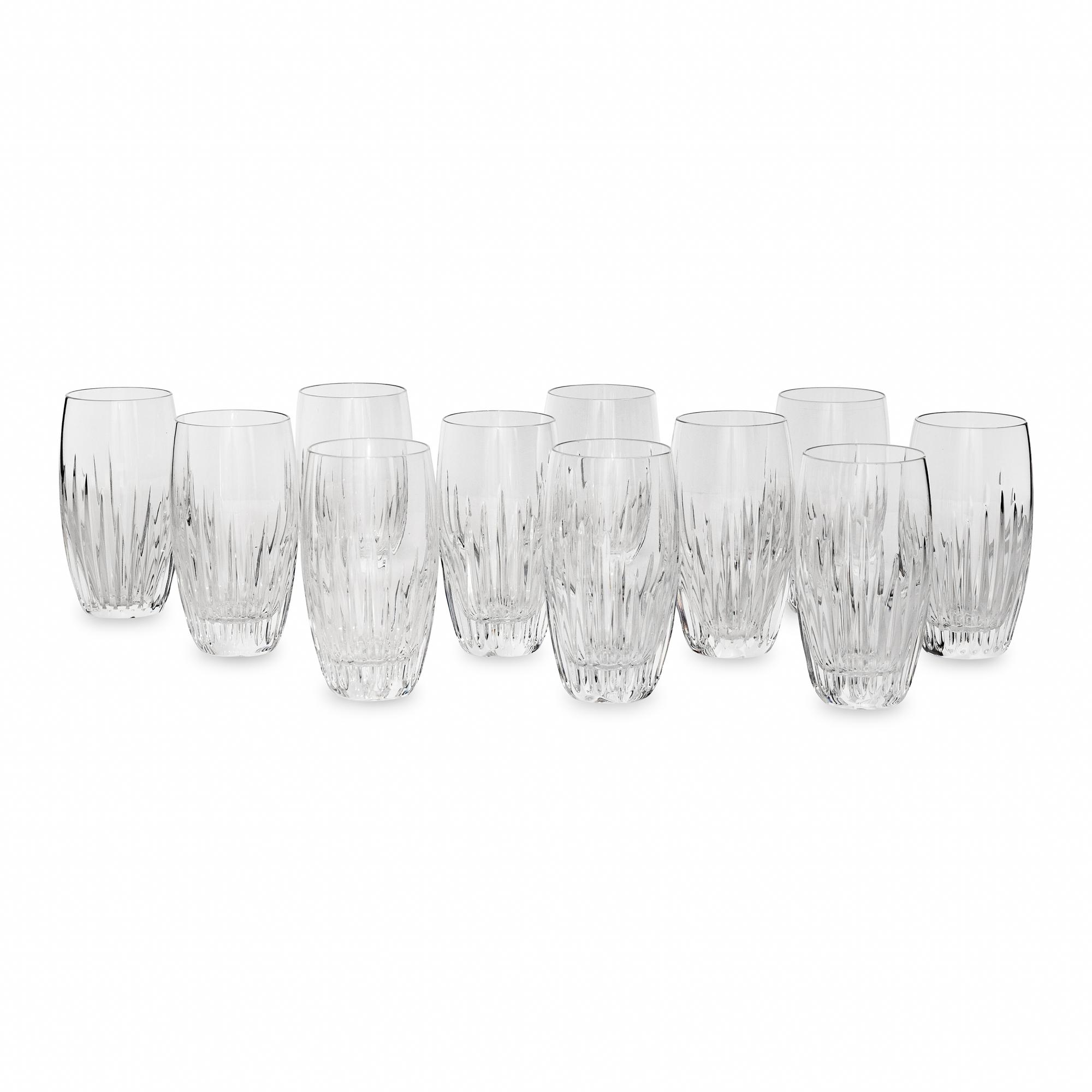 A Set of Eleven Baccarat Masséna Highball Glasses