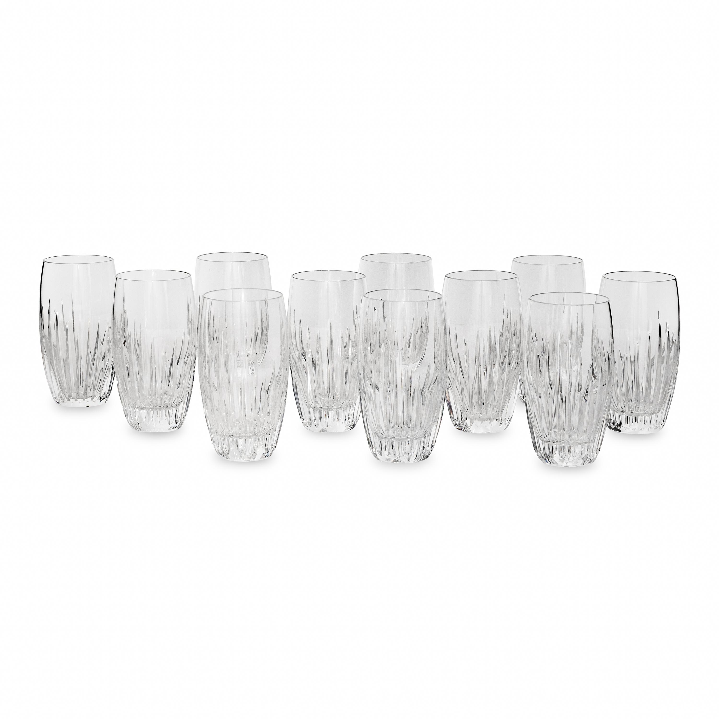 A Set of Eleven Baccarat Masséna Highball Glasses