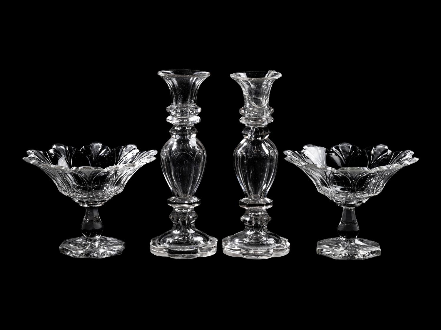 Four Anglo-Irish Cut Glass Articles