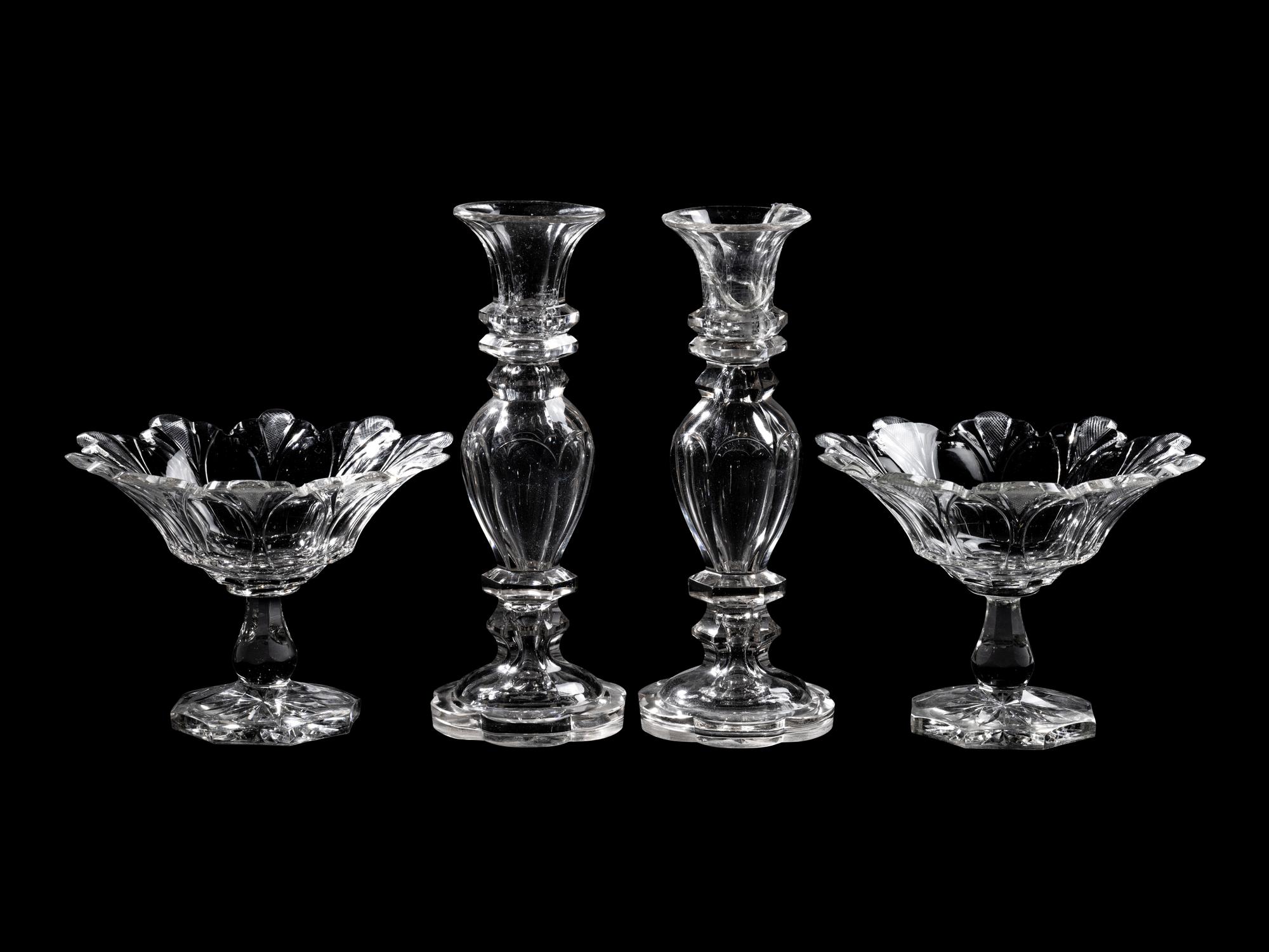 Four Anglo-Irish Cut Glass Articles