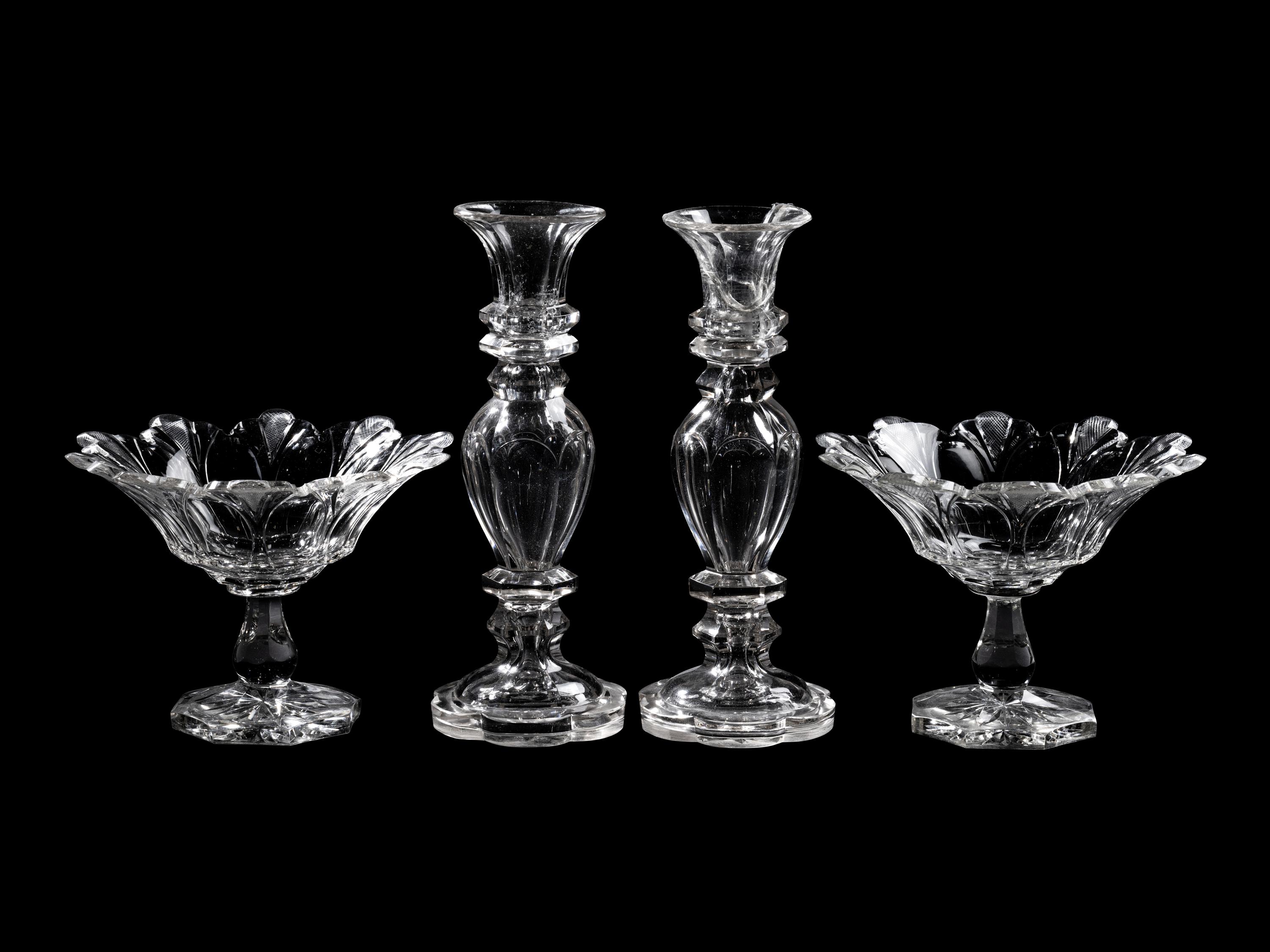 Four Anglo-Irish Cut Glass Articles
