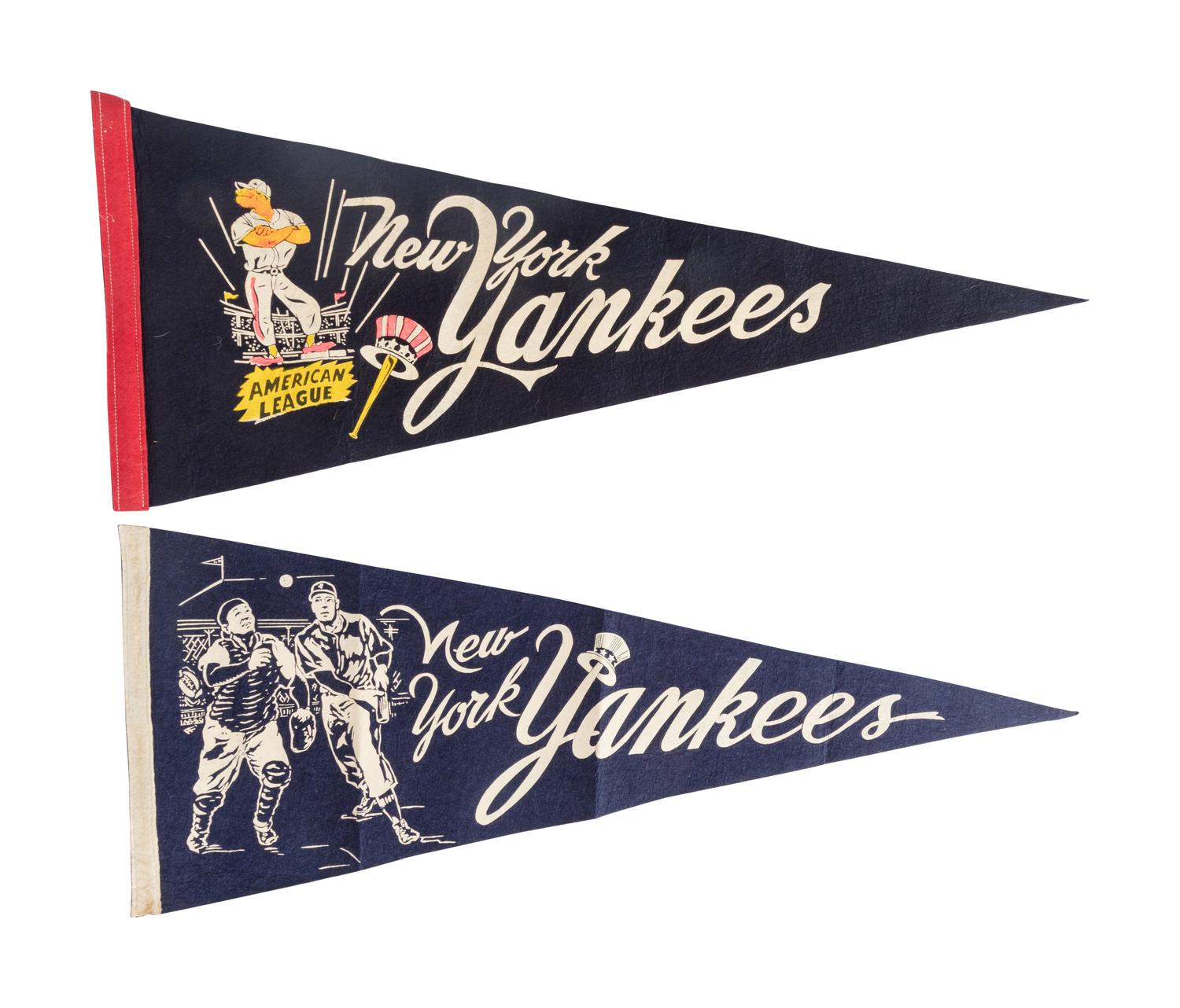 A Collection of Vintage Mickey Mantle and New York Yankees Items Including Mantle Signed Scorecard and 1960s Bobblehead (Beckett Authentication Services)