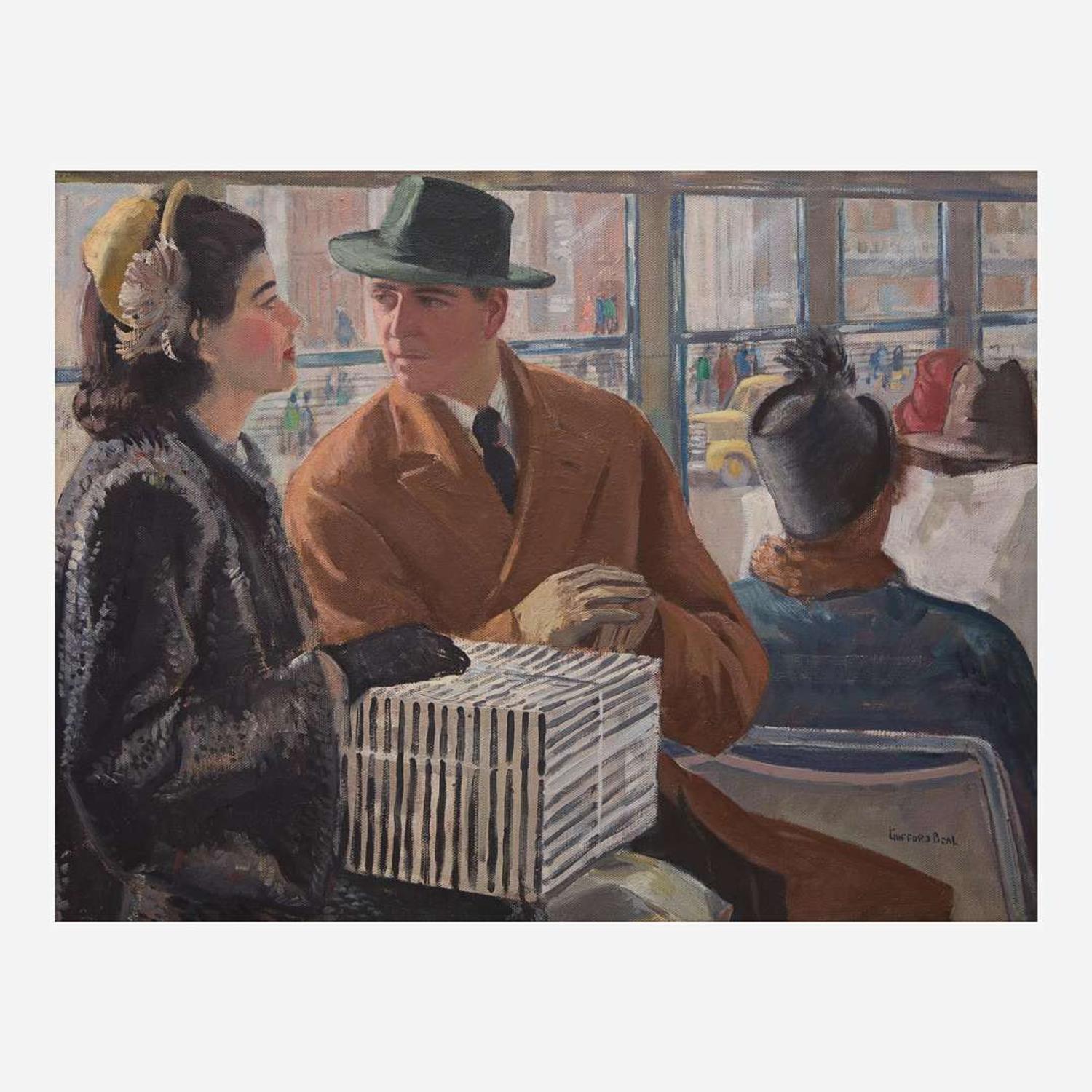 Gifford Beal (American, 1879–1956) Fifth Avenue Bus