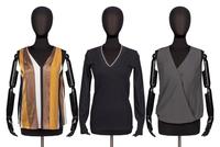 Brunello Cucinelli, Two Silk Blouses & One Knit Top