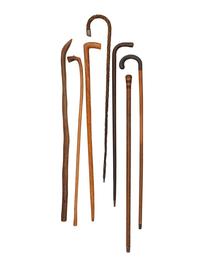 Seven Folk Art Carved Canes