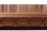 A Mahogany and Ebony Inlaid Library Table 138" W x 36" D x 33" H — United States, Early 20th Century
