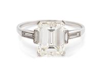 A Platinum and Diamond Ring, 2.00 dwts.