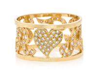 A Yellow Gold and Diamond Ring, 4.20 dwts.