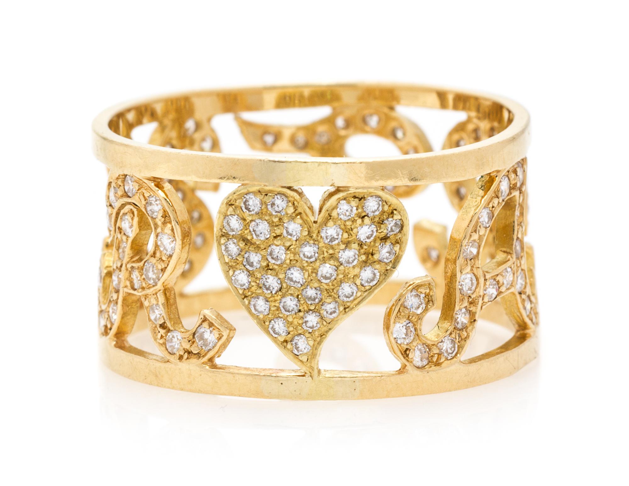 A Yellow Gold and Diamond Ring, 4.20 dwts.