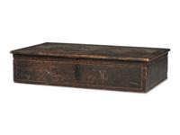 A Painted Pine Document Box