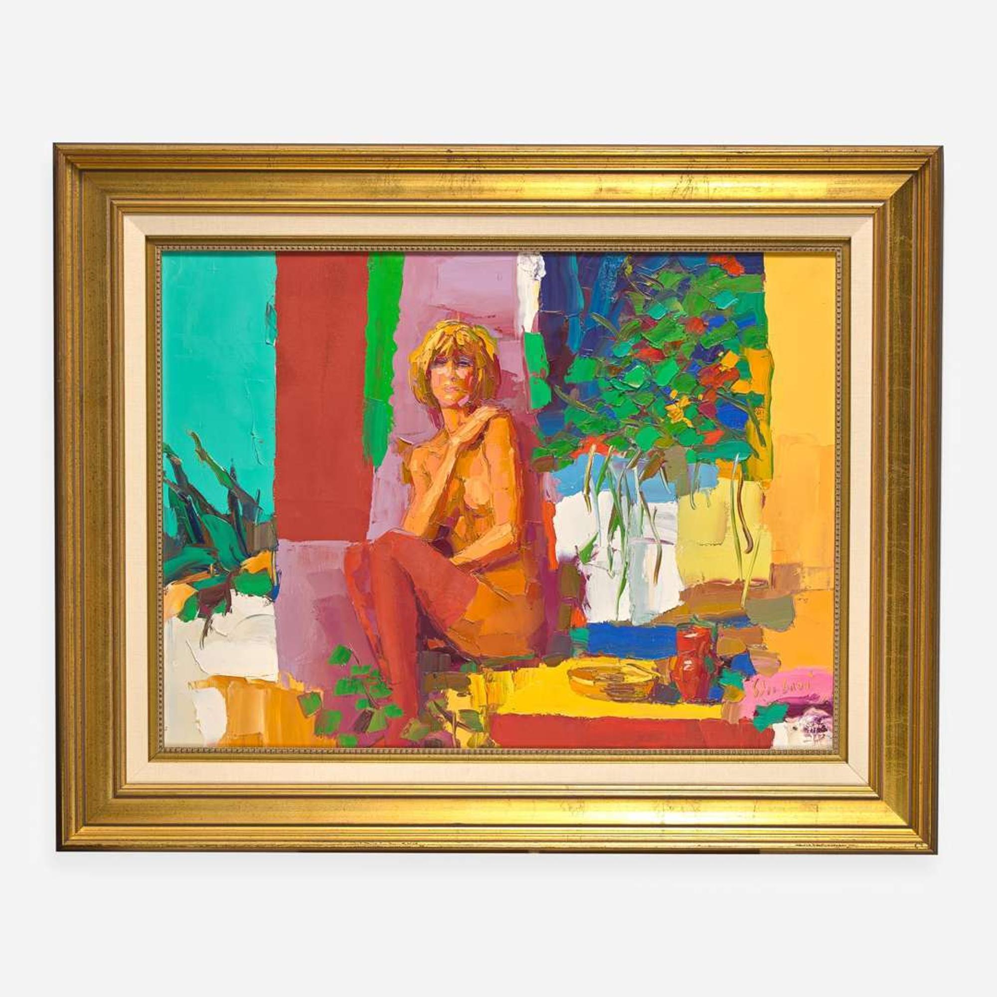 Nicola Simbari (Italian, 1927-2012) Seated Nude