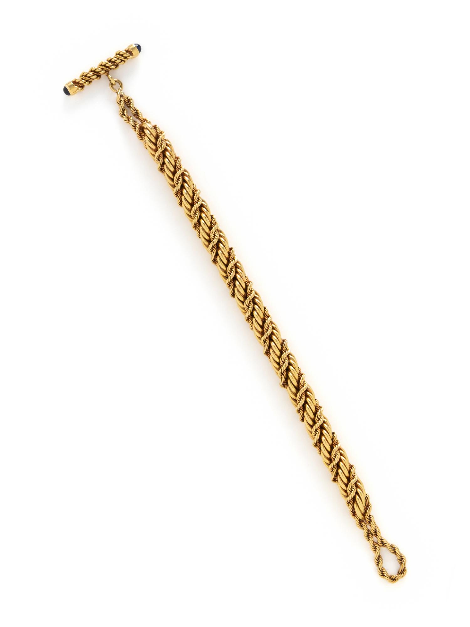 TIFFANY & CO., SCHLUMBERGER, YELLOW GOLD AND SAPPHIRE BRACELET