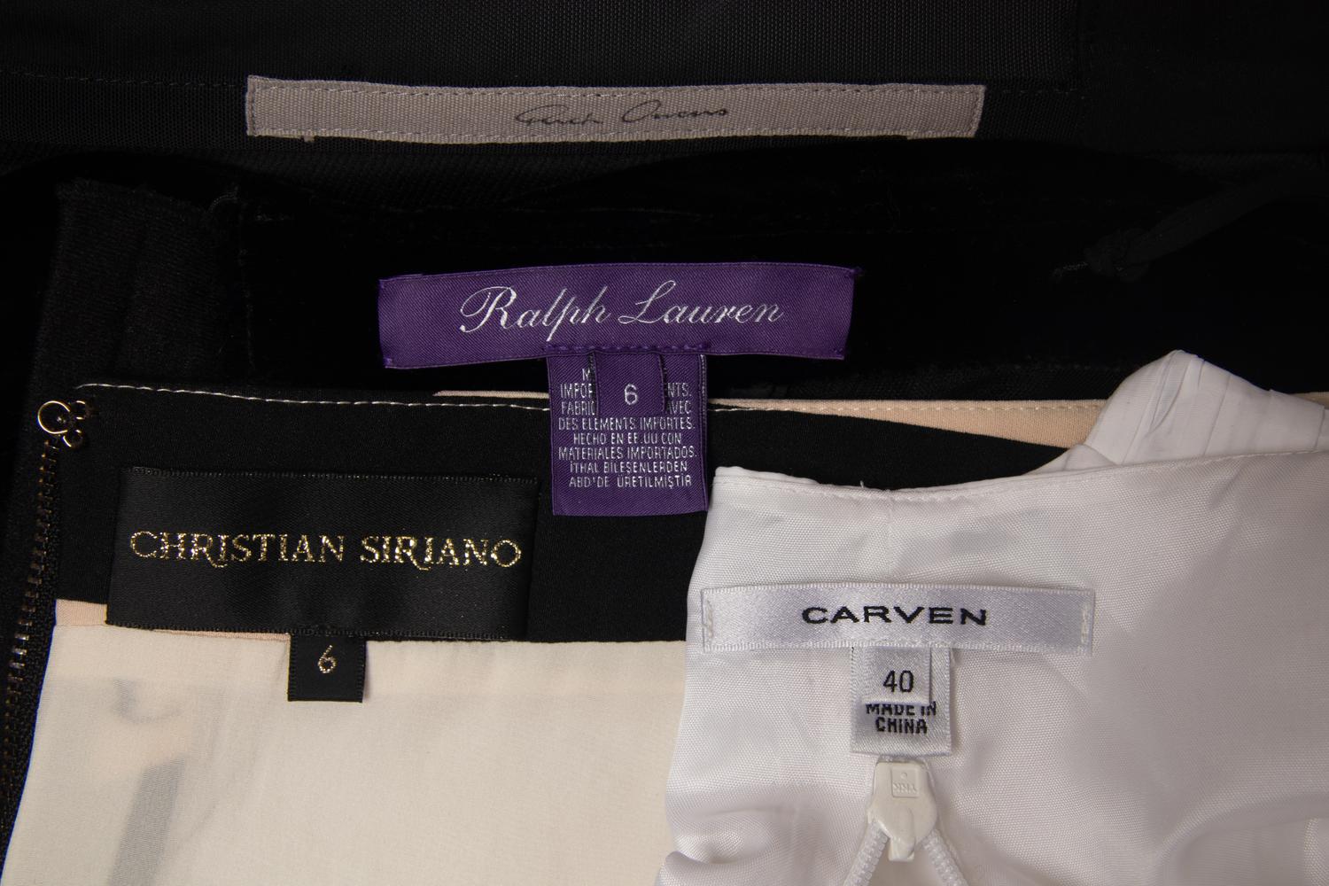 Four Designer Tops, Rick Owens and Christian Siriano
