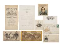 [GRANT, U.S. (1822-1885)]. Items related to the 1868 and 1872 presidential elections, comprising:
