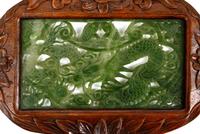 A Set of Four Chinese Export Framed Hardstone Plaques