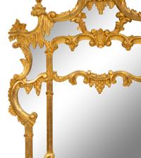 A Chinese Chippendale Style Giltwood Mirror
