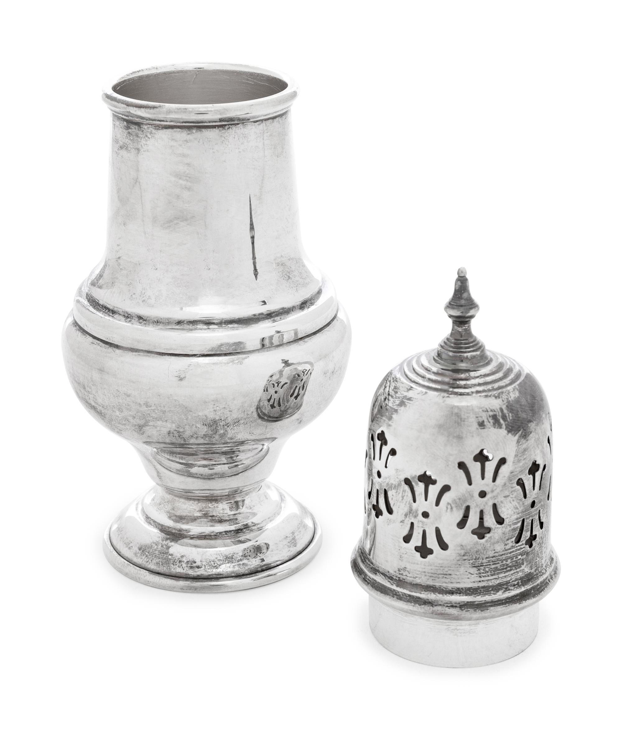 An English Silver-Plate Muffineer