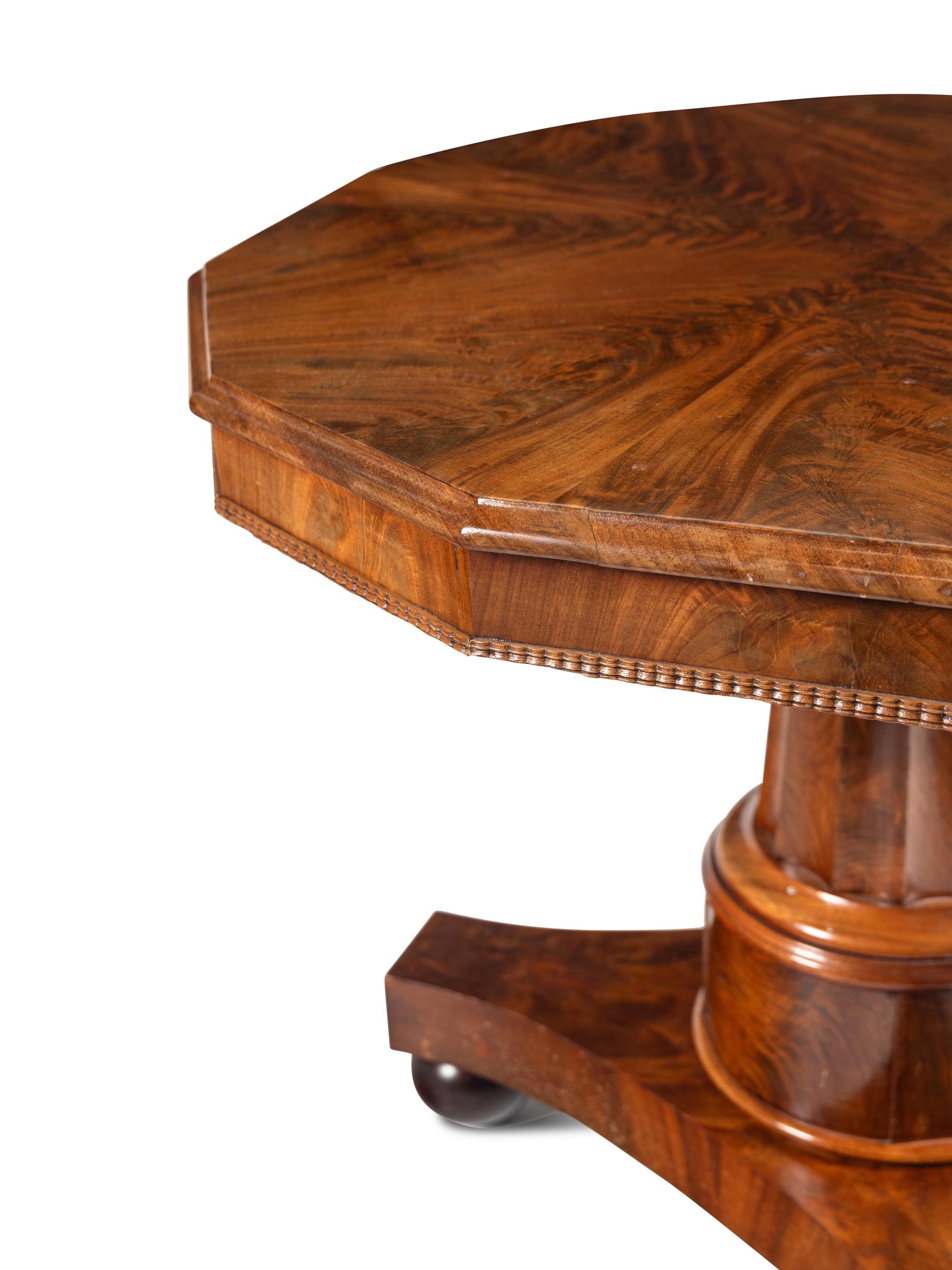 An Empire Style Mahogany Center Table