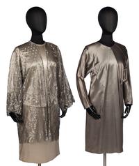 Dress, Three-Piece Ensemble, and Scarf by Geoffrey Beene