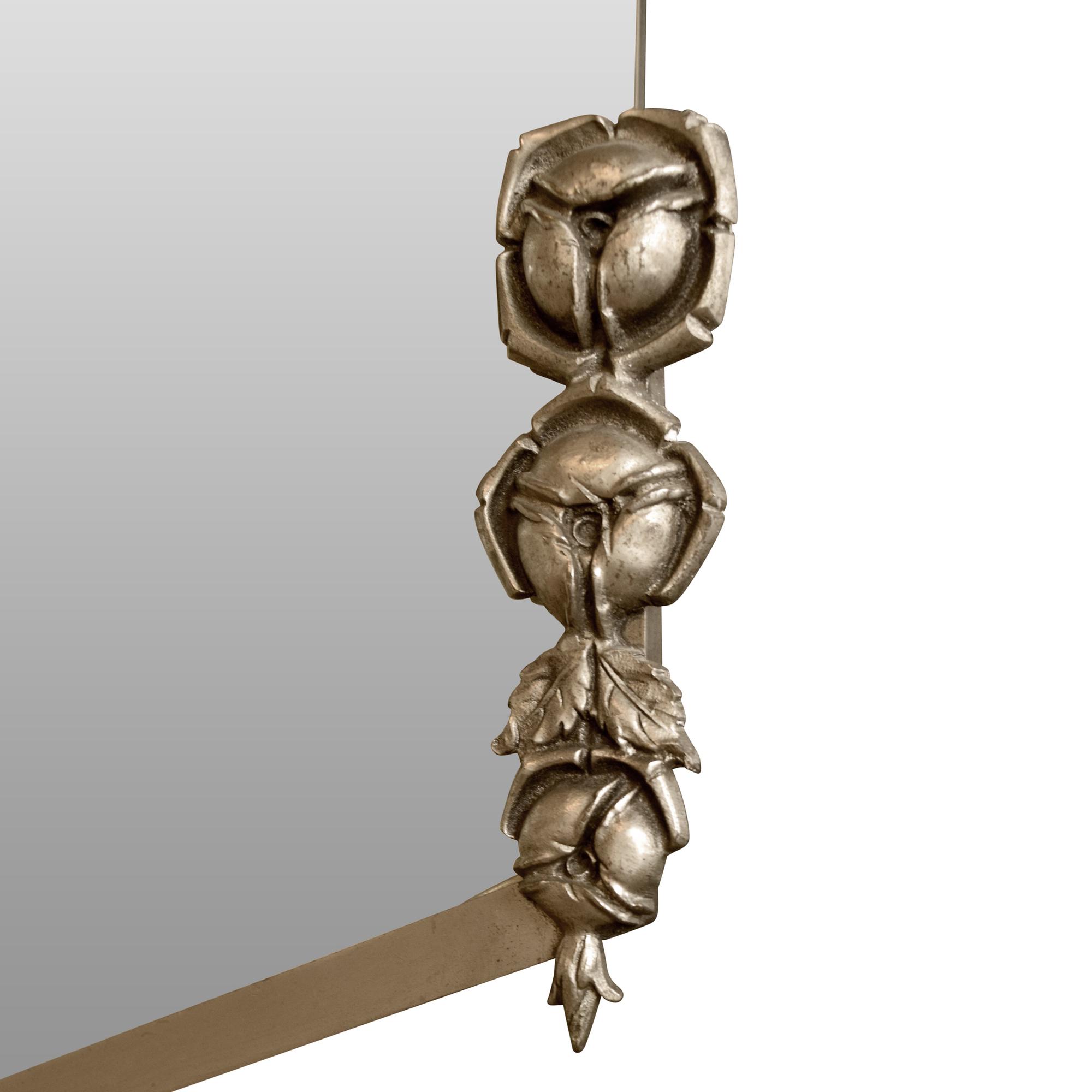 A Fer Forge Mirror 30.5" W x 1" D x 23" H — France, Circa 1920