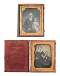 [EARLY PHOTOGRAPHY]. 18 quarter plate daguerreotypes featuring men and women.
