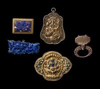 Five Chinese and Nepalese Metal Jewelry