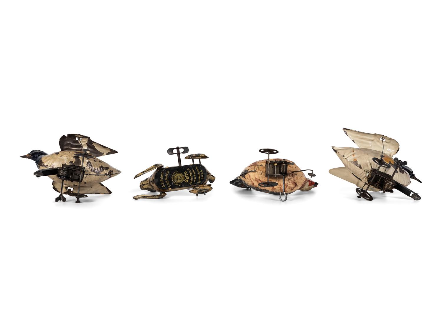 Four German Tin Windup Toys