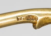 A Russian Silver-Gilt and Enameled Spoon, Mark of Nikolai Alekseyev, Moscow, late 19th century, having a light blue enamel on a twist h