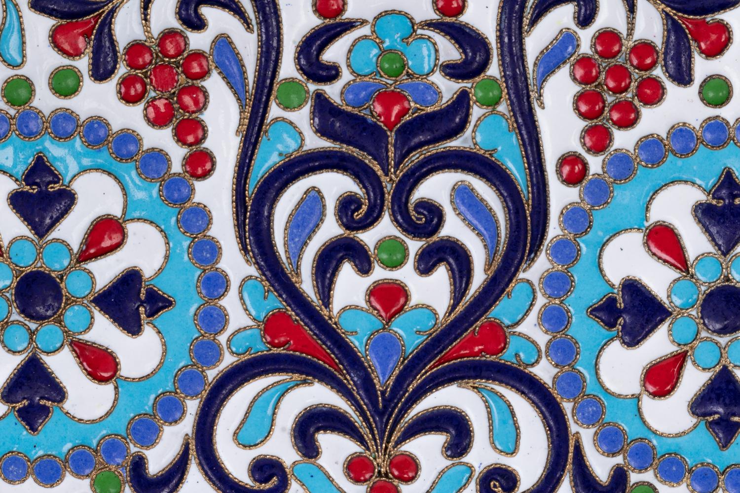 A Group of Russian Champleve Enamel Articles
