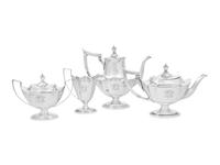 An American Silver Four-Piece Tea and Coffee Service