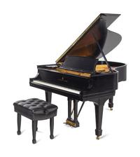 A Steinway and Sons Model L Ebonized Grand Piano