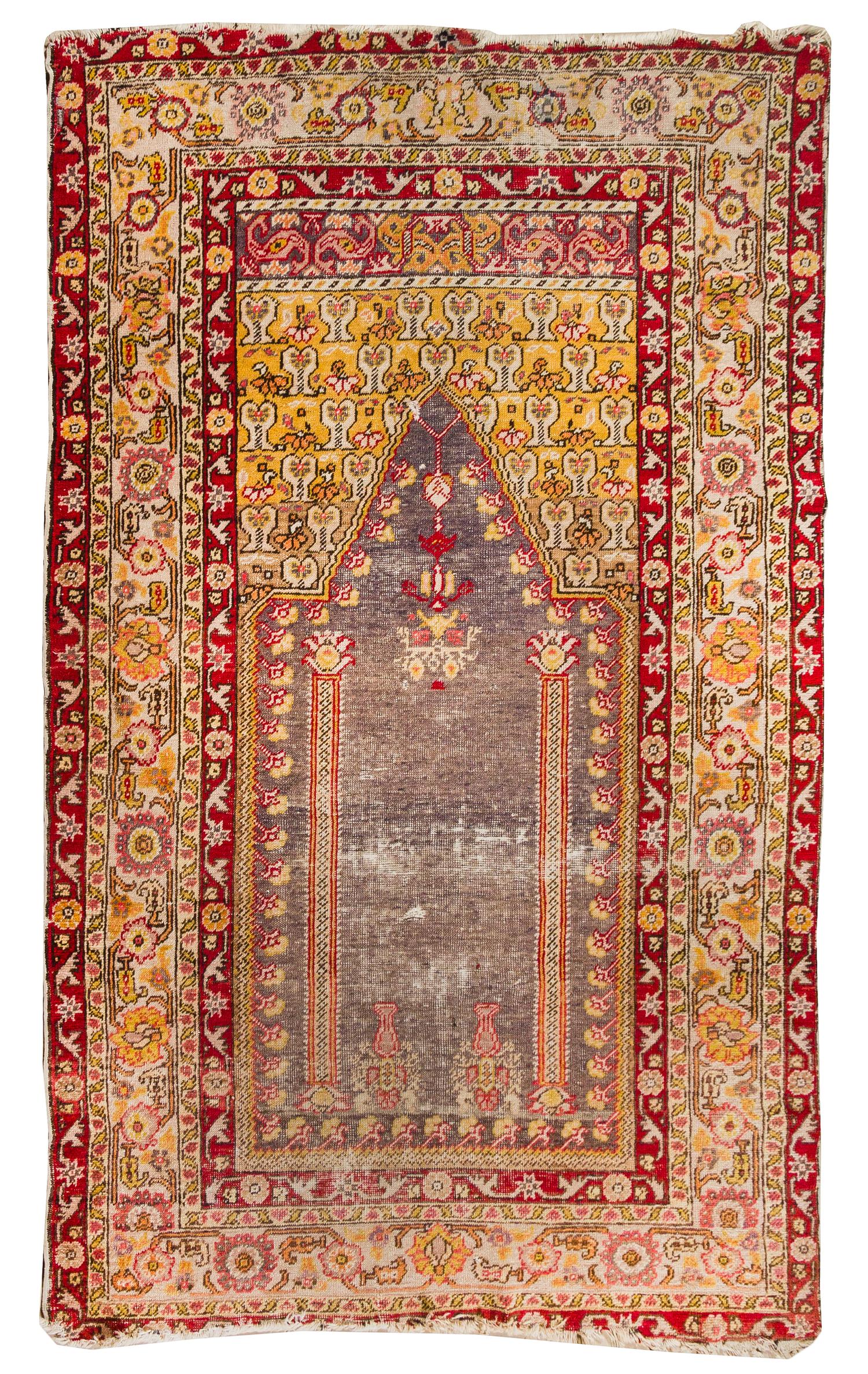 A Turkish Wool Rug 6 feet 3 inches x 4 feet 2 inches. — LATE 19TH/EARLY 20TH CENTURY