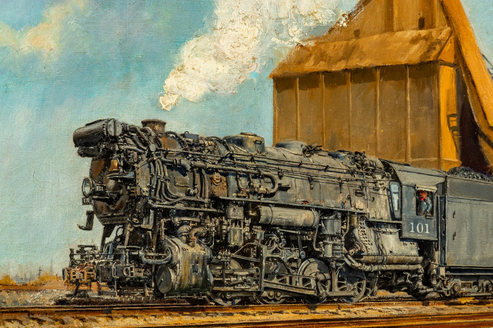 Locomotive and Silo