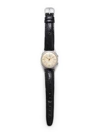 LeCOULTRE, VINTAGE, STAINLESS STEEL 'WRIST ALARM' WRISTWATCH